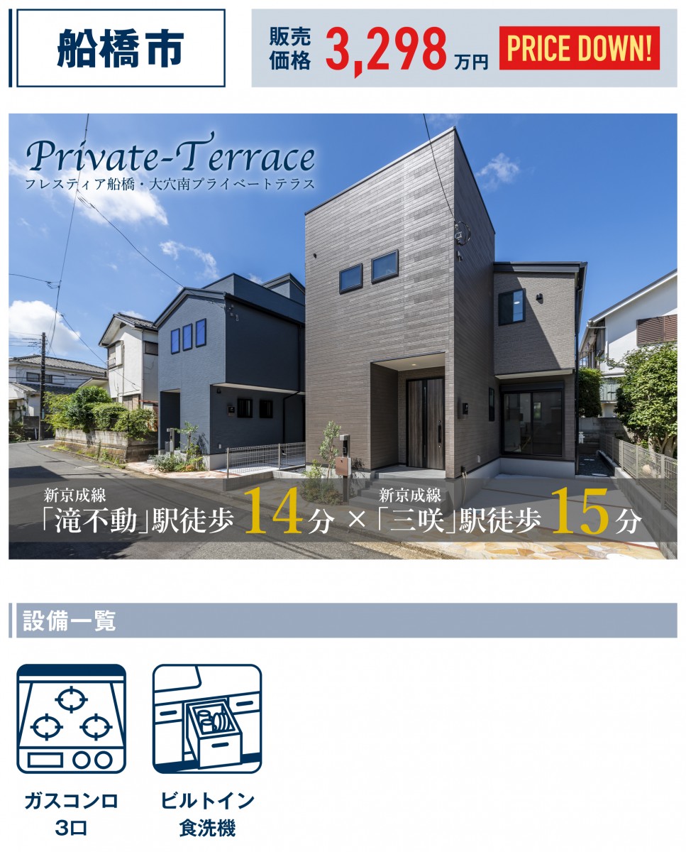 船橋市大穴南1丁目604番176（2区画）【フレスティア船橋・大穴南プライベートテラス】