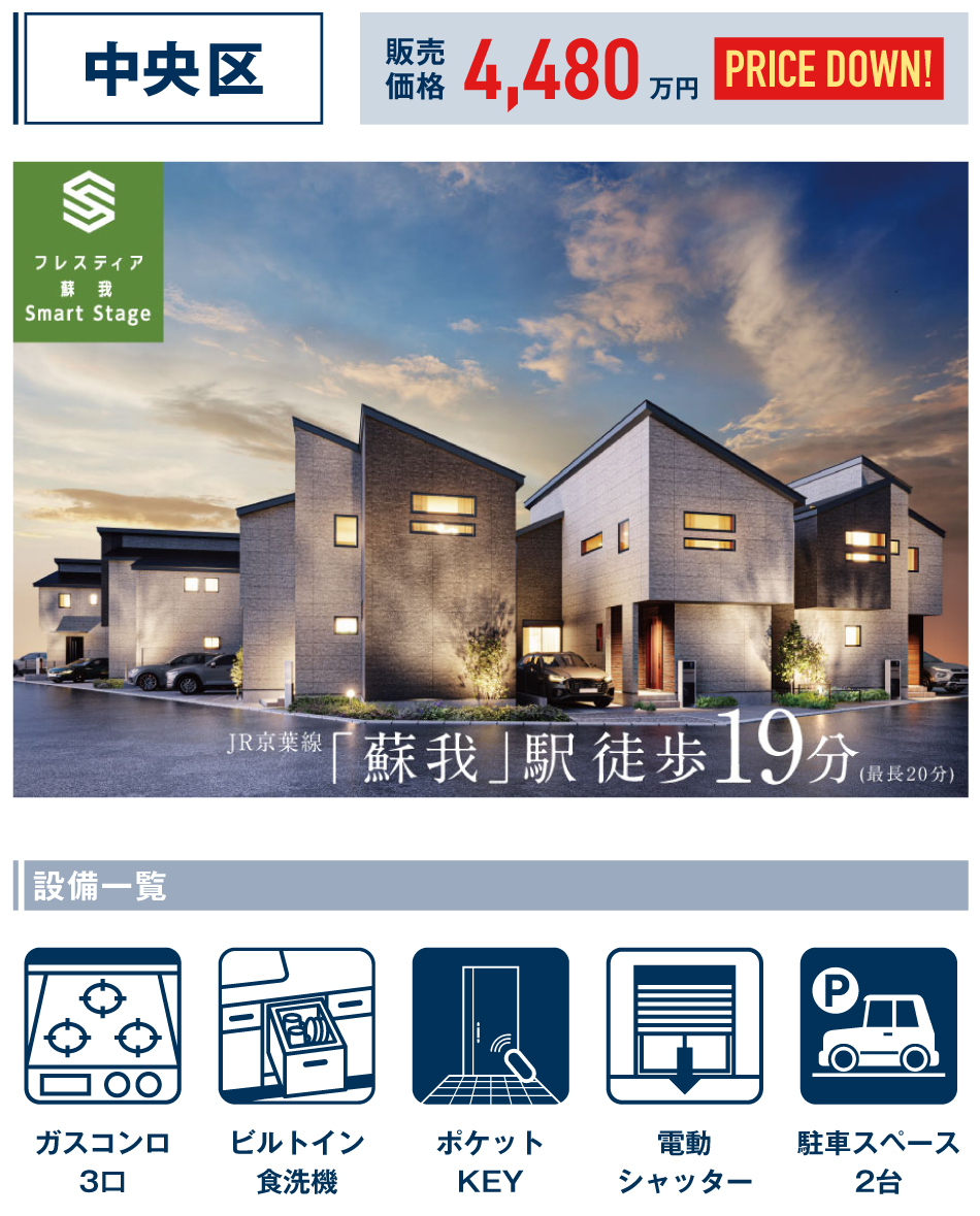 千葉市中央区蘇我三丁目119番1（12区画-3）【フレスティア蘇我スマートステージ】