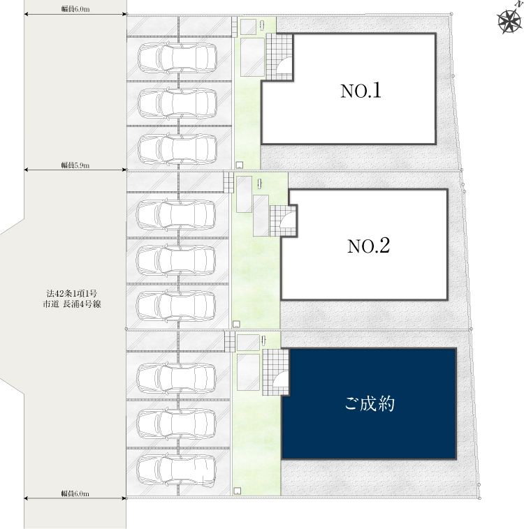 フレスティア袖ケ浦・今井_区画図