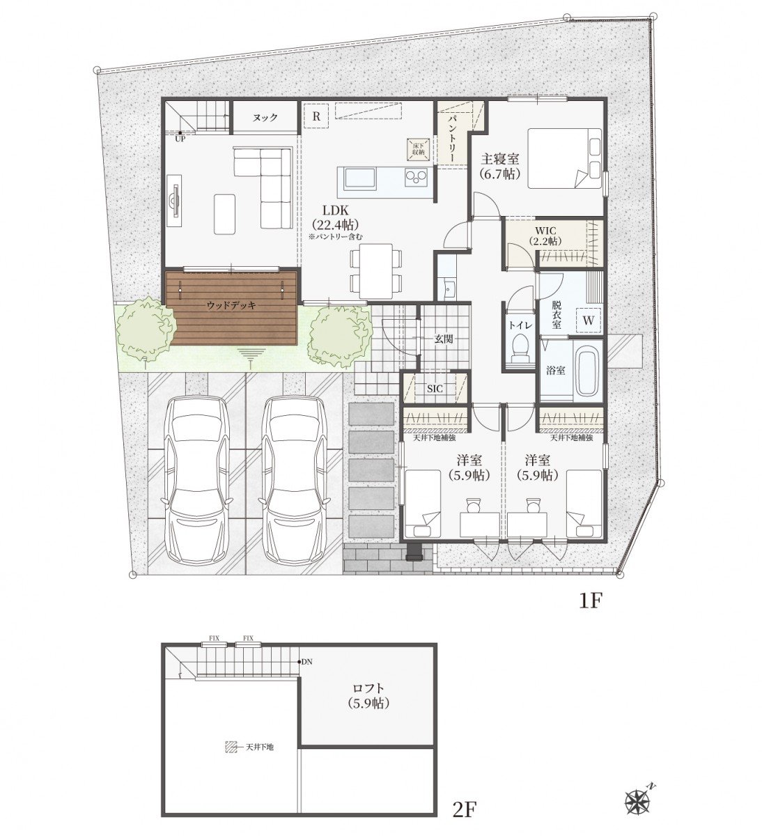 2号棟間取図